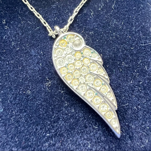 Swarovski Angel Wing Necklace - Picture 3 of 3